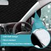 55.9x36.6x0.1in Car Windshield Snow Cover Windshield Protector against Ice Sun Fit for Small Mid SUVs with Anti-theft Flaps