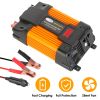 500W Continuous Power Inverter DC 12V To AC 110V Car 4000w Peak Power Inverter w/ Dual 5V 2.1A USB Ports For RV Caravan Truck Laptop