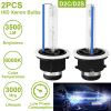 2PCS D2C/D2S HID Xenon Light Bulbs 35W 8000K 3500LM Headlight Replacement Bulbs