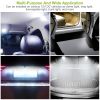 13Pcs T10 31mm Festoon LED Light Bulb Interior Dome Map LED Lights License Plate Trunk Side Positioning Lights 6000K White