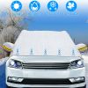 Car Windshield Snow Cover Windproof Magnetic Car Windscreen Cover Frost Ice Protection with Side Mirror Protector 5 Magnets for Most Vehicles