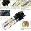 2 Pcs T25 3157 800LM Turn Signal Parking DRL LED Light Bulbs with LED Load Resistors Light Decoder Kit