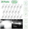 20Pcs/Kit LED Car Light Bulbs 500lm T10 2323SMD 6500K White Auto Lamps Replacement for Dome Map Door Trunk Signal License Plate