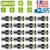 20Pcs T10 SMD5730 LED Light Bulbs 6000K Wedge Light Lamps Dome Map License Plate Car Interior Festoon Lights Kits