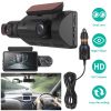 Dual Lens Car DVR Dash Cam Video Recorder 720P Front Inside Camera Loop Recording Night Vision Driving Vehicle Recorder