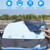 57.87x44.5In Car Windshield Snow Cover Wind-Proof Magnetic Car Windscreen Cover Frost Ice Protection with 3 Magnets Fits Most Vehicles for All Weather