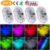 4Pcs Cordless Car Interior Light USB Rechargeable Magnetic Atmosphere Light 8 Lighting Mode Ambient Night Lamp