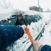 5 in 1 Detachable Snow Remover Kits Extendable Ice Scraper Snow Shovel 180° Adjustable Snow Brush Head for Car Windshield Roof