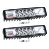 6" LED Light Bar 160W 5000lm Offroad Driving Spot Lights Work Light Pods IP67 Waterproof Fog Light Spot Flood Beam for Jeep Trailer Truck Bus Boat  2P