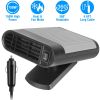 24V 200W Portable Car Heater Heating Fan 2 in 1 Defroster Defogger Demister Windshield Heater Automotive Cooling Fan with 360°Rotating Base