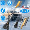 3 In 1 Car Snow Removal Shovel with Lights Car Snow Removal Tool Telescopic Windshield Ice Scraper Snow Brush Shovel