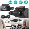 Dual Lens Car DVR Dash Cam Video Recorder 720P Front Inside Camera Loop Recording Night Vision Driving Vehicle Recorder