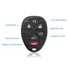 CA_ChevyKeylessRemote(2Pcs)_GPCT15052 Keyless Entry Car Key Remote Key Fob Case Button Pad Replacement for TAHOE Chevy 2007-2014 OUC60270 OUC60221