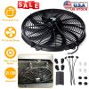 16 Inch Electric Radiator Cooling Fan 12V 120W 10 Blades Car w/ Mounting Kit