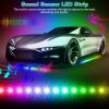 Waterproof RGB Underglow LED Strip Remote App Control Car Underbody Light Music Control Exterior Underbody Lights DC 12V