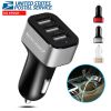 USB Car Charger 30W 5.5A 3 USB Port Cigarette Lighter Charger Adapter For iPhone XS/iPhone XS Max/iPhone 8 Plus/Galaxy S7/Galaxy S6