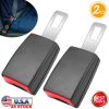 2Pcs Universal Car Extension Socket Buckles Auto Safety Extender Clip Alarm Stopper Comfortable For Pregnant Compatible w/ Most Cars