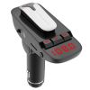 Car FM Transmitter w/ Wireless Earpiece 2 USB Charge Ports Hands-free Call MP3 Player TF Card Aux-in