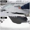 55.9x36.6x0.1in Car Windshield Snow Cover Windshield Protector against Ice Sun Fit for Small Mid SUVs with Anti-theft Flaps