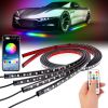 Waterproof RGB Underglow LED Strip Remote App Control Car Underbody Light Music Control Exterior Underbody Lights DC 12V