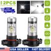 2PCS 1100LM 100W 5202 H16 LED Fog DRL Light Bulb IP68 Waterproof 20 2835 LEDs 360° Beam Angle 6000K White