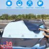 57.87x44.5In Car Windshield Snow Cover Wind-Proof Magnetic Car Windscreen Cover Frost Ice Protection with 3 Magnets Fits Most Vehicles for All Weather