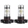 2PCS 1100LM 100W 5202 H16 LED Fog DRL Light Bulb IP68 Waterproof 20 2835 LEDs 360° Beam Angle 6000K White