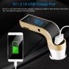 Car Wireless FM Transmitter USB Charger Hands-free Call MP3 Player TF Card Reading Aux-in LCD Display