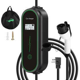 Level2 EV Charger Portable Electric Vehicle Charging Station with NEMA 6-20P Plug Carry Bag Fit For All J1772 EV and Hybrid Vehicles for Home and Outd