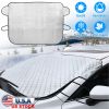 57.87x44.5In Car Windshield Snow Cover Wind-Proof Magnetic Car Windscreen Cover Frost Ice Protection with 3 Magnets Fits Most Vehicles for All Weather