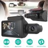 Dual Lens Car DVR Dash Cam Video Recorder 720P Front Inside Camera Loop Recording Night Vision Driving Vehicle Recorder