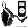 FM Transmitter Hands-free Car Charger W/ Remote Control Phone Stand 3.5 mm Headphone Jack Gooseneck Holder Fit For Smart Phone iPod MP3