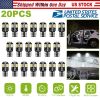 20Pcs T10 SMD5730 LED Light Bulbs 6000K Wedge Light Lamps Dome Map License Plate Car Interior Festoon Lights Kits