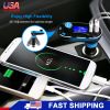 Car Wireless FM Transmitter Dual USB Charger Hands-free Call MP3 Player Aux-in LED Display Remote Controller