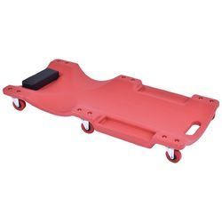 36" Red Lisle Large Wheel Plastic Creeper Tool Lightweight Portable