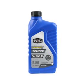 Super Tech All Mileage Synthetic Blend Motor Oil SAE 10W-30, 1 Quart