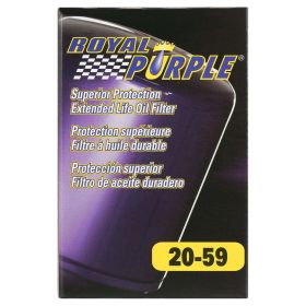 Royal Purple Extended Life Oil Filter 20-59, Engine Oil Filter for Buick, Chevrolet, Pontiac, Saturn, Cadillac, GMC, Oldsmobile, Checker Cab, Jeep