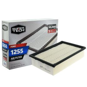 Super Tech Engine Air Filter 1255, Replacement Filter for Ford