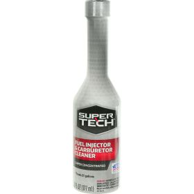 Super Tech Concentrated Fuel Injector and Carburetor Cleaner, 6 oz. for Engine Performance