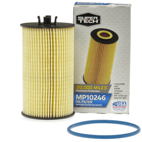 SuperTech Maximum Performance 20,000 mile Replacement Synthetic Oil Filter MP10246 for Buick Chevrolet GMC and Pontiac