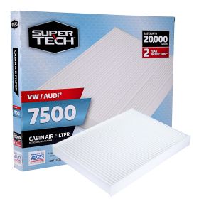 SuperTech Cabin Air Filter 7500, Replacement Air/Dust Filter for VW / Audi