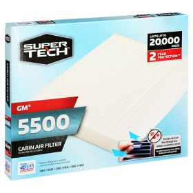 SuperTech Cabin Air Filter 5500, Replacement Cabin Air/Dust Filter for