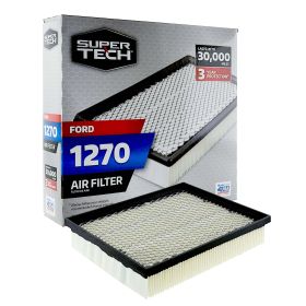 Super Tech 1270 Engine Air Filter, Replacement Filter for Ford