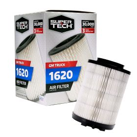 Super Tech 1620 Engine Air Filter, Replacement Filter for GM or GM Truck