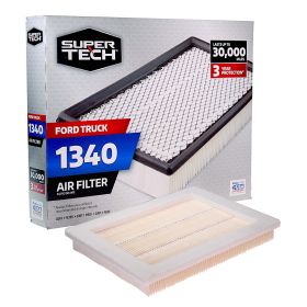 Super Tech 1340 Engine Air Filter, Replacement Filter for Ford or Ford Truck