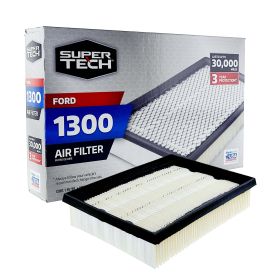 Super Tech 1300 Engine Air Filter, Replacement Filter for Ford