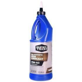 Super Tech SAE 75W-140 Full Synthetic Gear Lubricant Bottle, 1 Quart