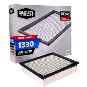 Super Tech 1330 Engine Air Filter, Replacement Filter for Ford or Ford Truck