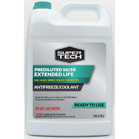 Super Tech European (Teal) Antifreeze+Coolant: Ready to Use, 1 gal 50/50