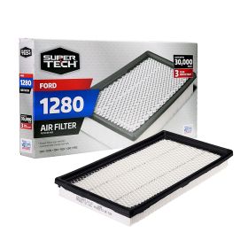 Super Tech 1280 Engine Air Filter, Replacement Filter for Ford